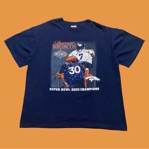 Tour Champs NFL Denver Broncos 1998 Super Bowl XXXII Champions Tee